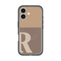スリムプロテクションプレミアムケース with MagSafe［ オリジナル - initial two tone - R brown ］