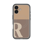 スリムプロテクションプレミアムケース with MagSafe［ オリジナル - initial two tone - R brown ］