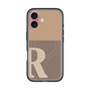スリムプロテクションプレミアムケース with MagSafe［ オリジナル - initial two tone - R brown ］