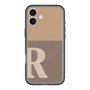 スリムプロテクションプレミアムケース with MagSafe［ オリジナル - initial two tone - R brown ］