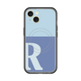 スリムプロテクションプレミアムケース with MagSafe［ オリジナル - initial two tone - R blue ］
