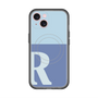 スリムプロテクションプレミアムケース with MagSafe［ オリジナル - initial two tone - R blue ］