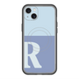 スリムプロテクションプレミアムケース with MagSafe［ オリジナル - initial two tone - R blue ］