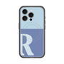 スリムプロテクションプレミアムケース with MagSafe［ オリジナル - initial two tone - R blue ］