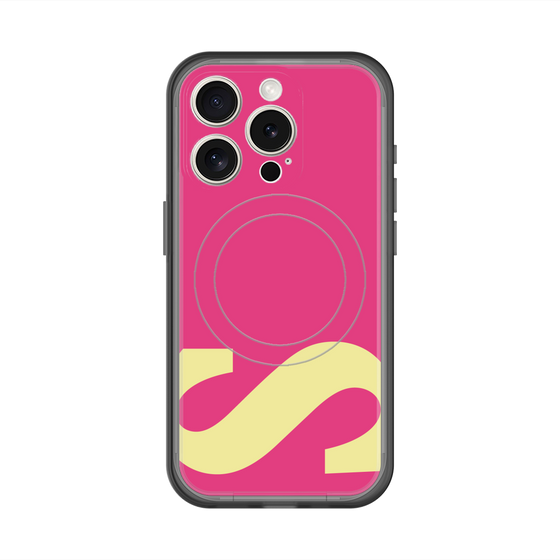 スリムプロテクションプレミアムケース with MagSafe［ オリジナル - initial color - S pink ］