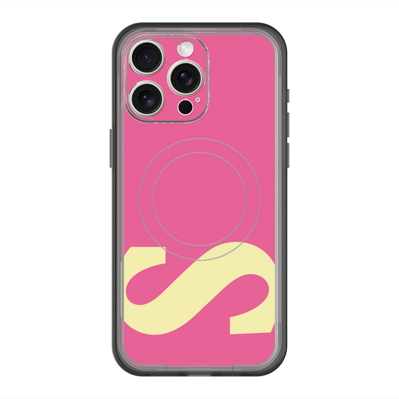 スリムプロテクションプレミアムケース with MagSafe［ オリジナル - initial color - S pink ］