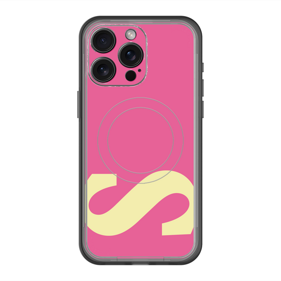 スリムプロテクションプレミアムケース with MagSafe［ オリジナル - initial color - S pink ］