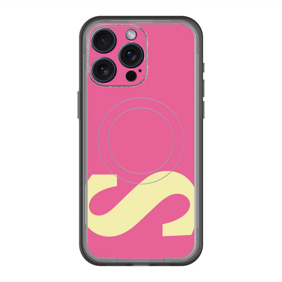 スリムプロテクションプレミアムケース with MagSafe［ オリジナル - initial color - S pink ］