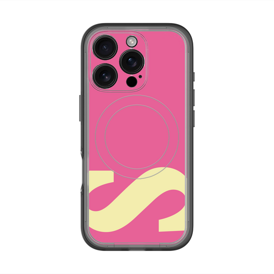 スリムプロテクションプレミアムケース with MagSafe［ オリジナル - initial color - S pink ］