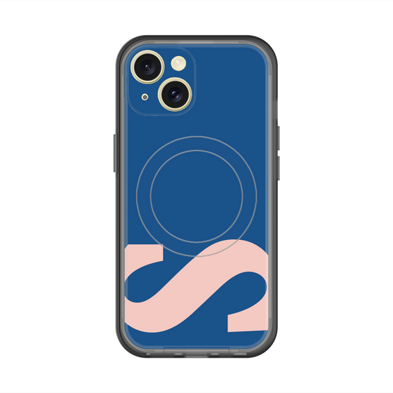 スリムプロテクションプレミアムケース with MagSafe［ オリジナル - initial color - S navy ］