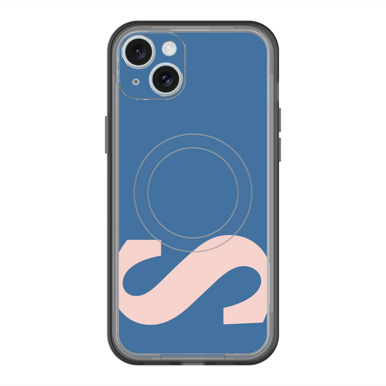 スリムプロテクションプレミアムケース with MagSafe［ オリジナル - initial color - S navy ］