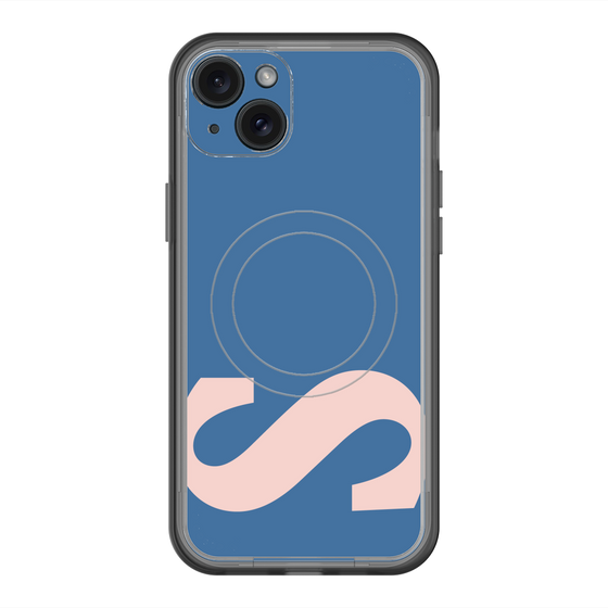 スリムプロテクションプレミアムケース with MagSafe［ オリジナル - initial color - S navy ］