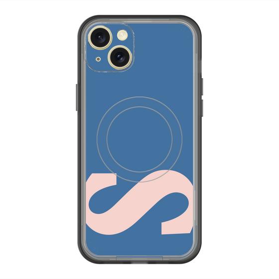 スリムプロテクションプレミアムケース with MagSafe［ オリジナル - initial color - S navy ］