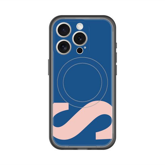 スリムプロテクションプレミアムケース with MagSafe［ オリジナル - initial color - S navy ］