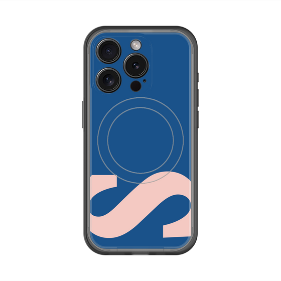 スリムプロテクションプレミアムケース with MagSafe［ オリジナル - initial color - S navy ］
