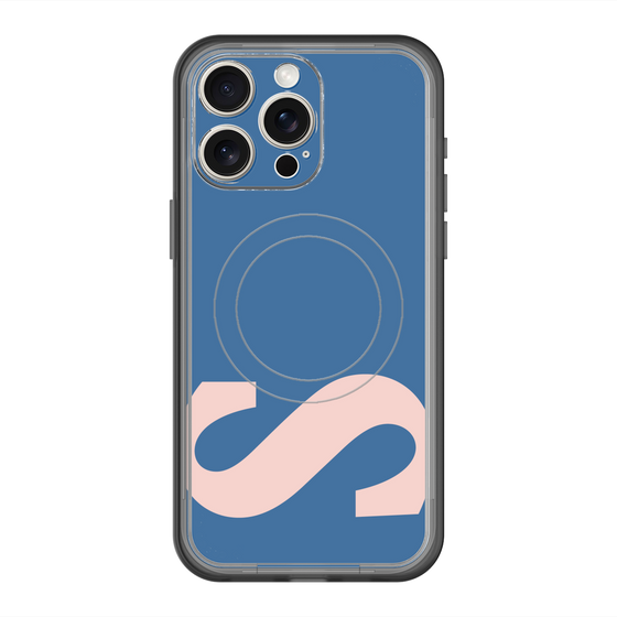 スリムプロテクションプレミアムケース with MagSafe［ オリジナル - initial color - S navy ］
