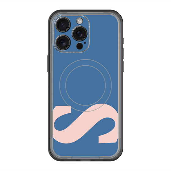 スリムプロテクションプレミアムケース with MagSafe［ オリジナル - initial color - S navy ］