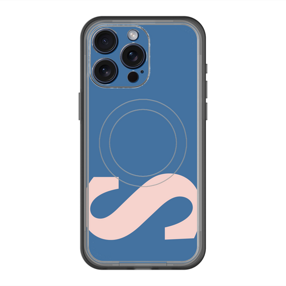 スリムプロテクションプレミアムケース with MagSafe［ オリジナル - initial color - S navy ］