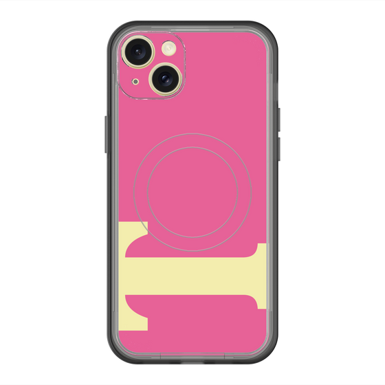 スリムプロテクションプレミアムケース with MagSafe［ オリジナル - initial color - T pink ］
