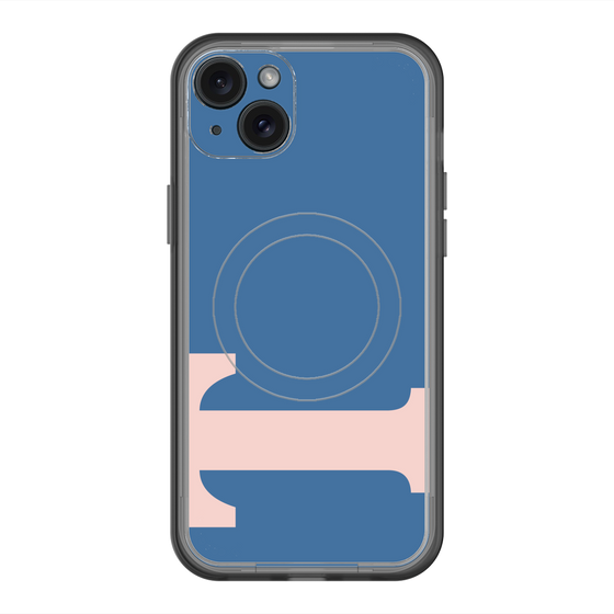 スリムプロテクションプレミアムケース with MagSafe［ オリジナル - initial color - T navy ］
