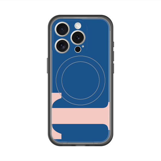 スリムプロテクションプレミアムケース with MagSafe［ オリジナル - initial color - T navy ］