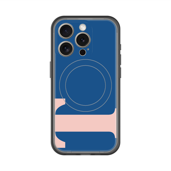 スリムプロテクションプレミアムケース with MagSafe［ オリジナル - initial color - T navy ］