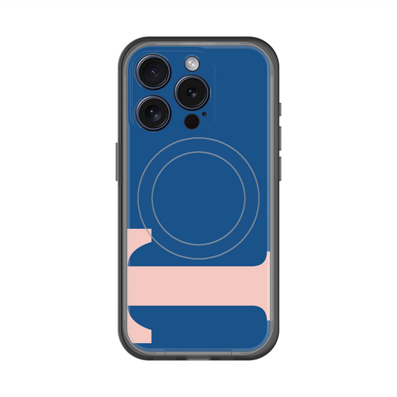 スリムプロテクションプレミアムケース with MagSafe［ オリジナル - initial color - T navy ］