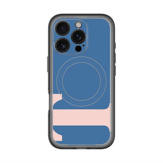 スリムプロテクションプレミアムケース with MagSafe［ オリジナル - initial color - T navy ］