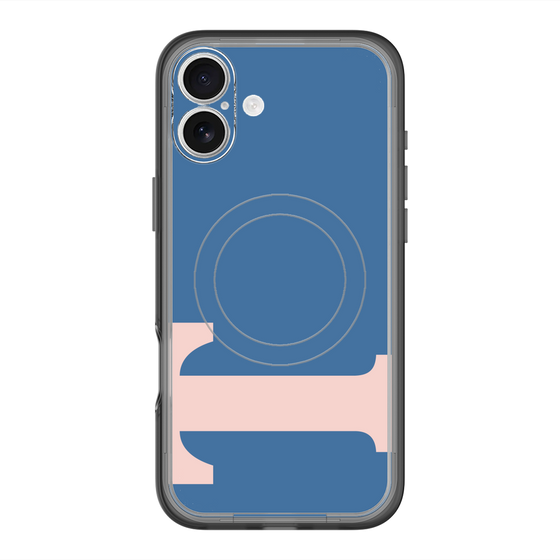 スリムプロテクションプレミアムケース with MagSafe［ オリジナル - initial color - T navy ］
