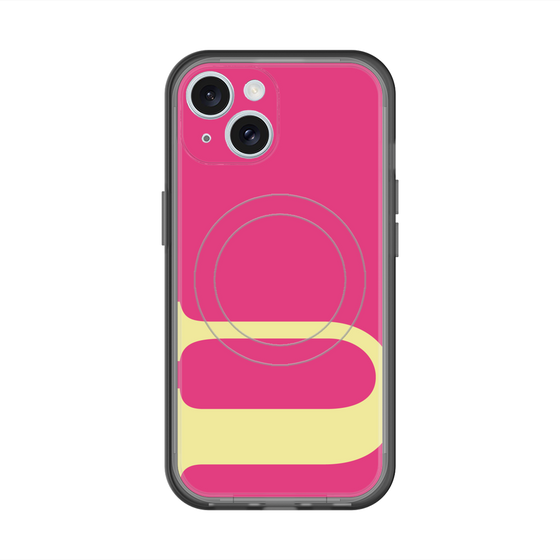 スリムプロテクションプレミアムケース with MagSafe［ オリジナル - initial color - U pink ］