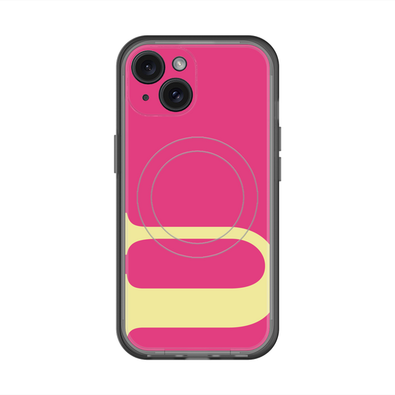 スリムプロテクションプレミアムケース with MagSafe［ オリジナル - initial color - U pink ］