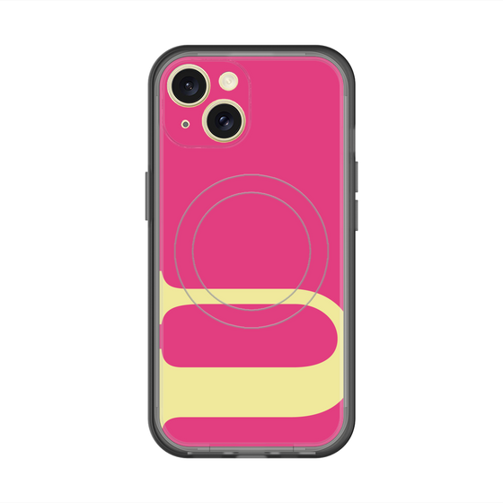 スリムプロテクションプレミアムケース with MagSafe［ オリジナル - initial color - U pink ］