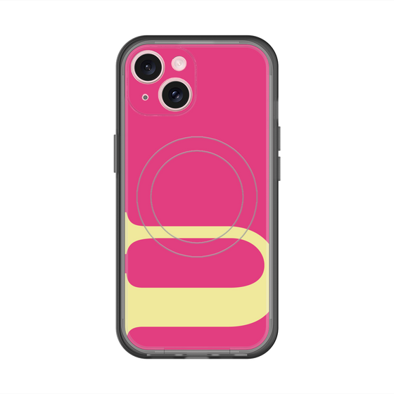 スリムプロテクションプレミアムケース with MagSafe［ オリジナル - initial color - U pink ］