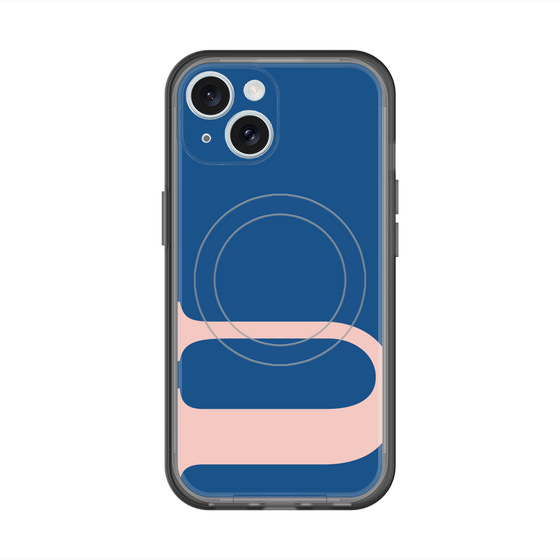 スリムプロテクションプレミアムケース with MagSafe［ オリジナル - initial color - U navy ］