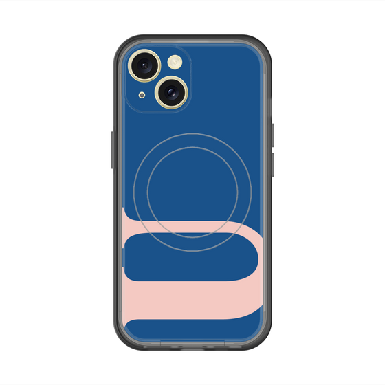 スリムプロテクションプレミアムケース with MagSafe［ オリジナル - initial color - U navy ］