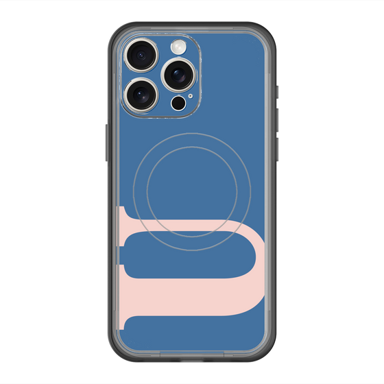 スリムプロテクションプレミアムケース with MagSafe［ オリジナル - initial color - U navy ］