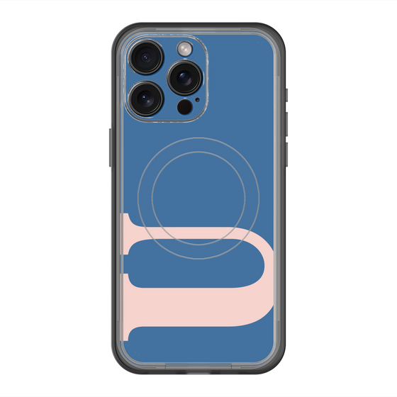 スリムプロテクションプレミアムケース with MagSafe［ オリジナル - initial color - U navy ］