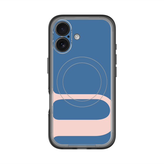 スリムプロテクションプレミアムケース with MagSafe［ オリジナル - initial color - U navy ］