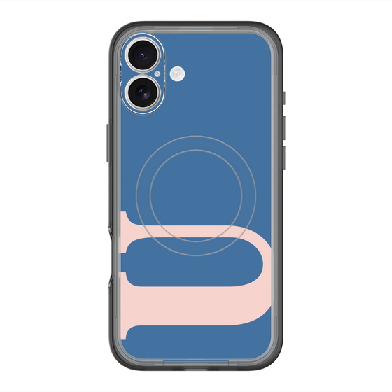 スリムプロテクションプレミアムケース with MagSafe［ オリジナル - initial color - U navy ］