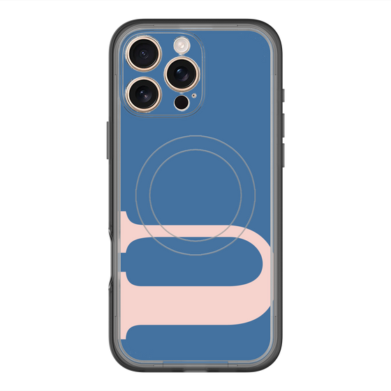 スリムプロテクションプレミアムケース with MagSafe［ オリジナル - initial color - U navy ］