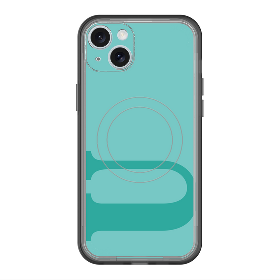 スリムプロテクションプレミアムケース with MagSafe［ オリジナル - initial color - U light green ］