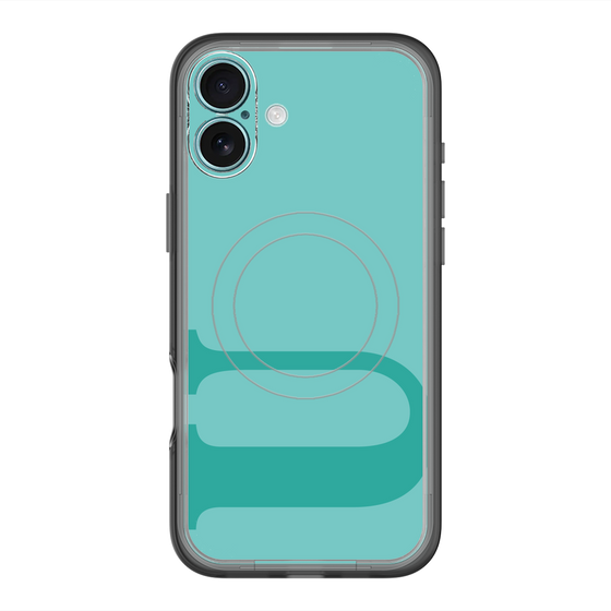 スリムプロテクションプレミアムケース with MagSafe［ オリジナル - initial color - U light green ］