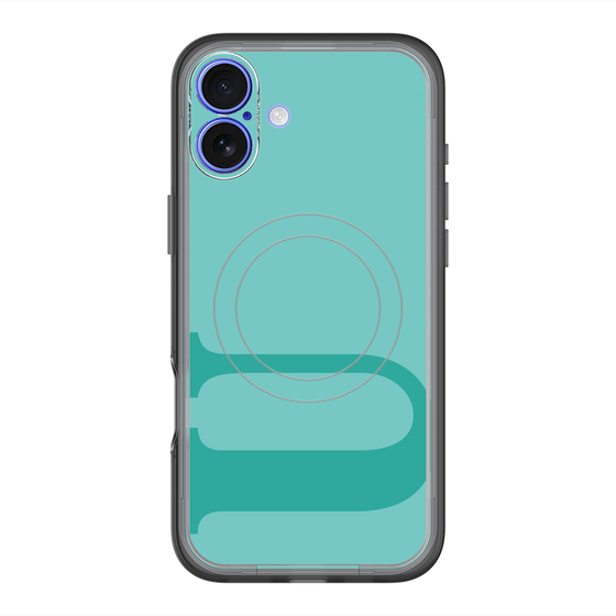 スリムプロテクションプレミアムケース with MagSafe［ オリジナル - initial color - U light green ］