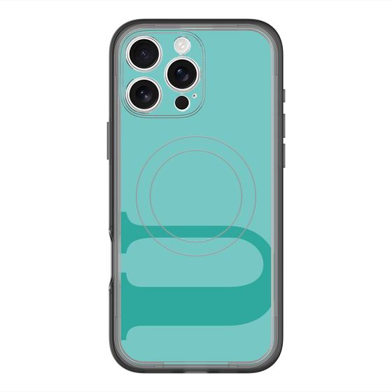 スリムプロテクションプレミアムケース with MagSafe［ オリジナル - initial color - U light green ］