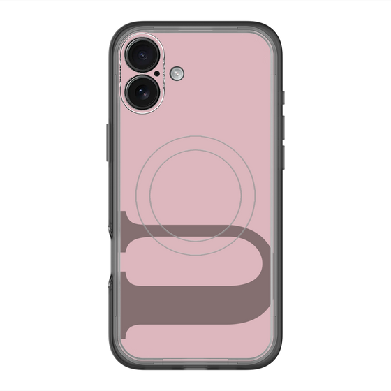 スリムプロテクションプレミアムケース with MagSafe［ オリジナル - initial color - U dusty pink ］
