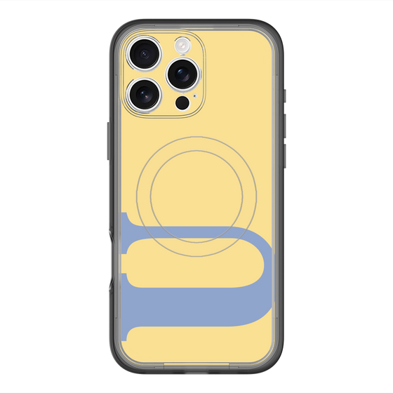 スリムプロテクションプレミアムケース with MagSafe［ オリジナル - initial color - U yellow ］