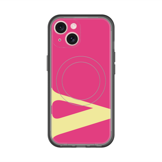 スリムプロテクションプレミアムケース with MagSafe［ オリジナル - initial color - V pink ］