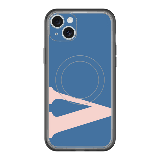 スリムプロテクションプレミアムケース with MagSafe［ オリジナル - initial color - V navy ］