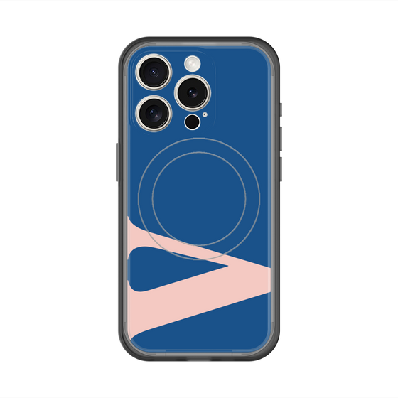 スリムプロテクションプレミアムケース with MagSafe［ オリジナル - initial color - V navy ］