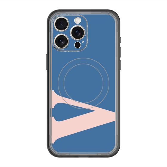 スリムプロテクションプレミアムケース with MagSafe［ オリジナル - initial color - V navy ］